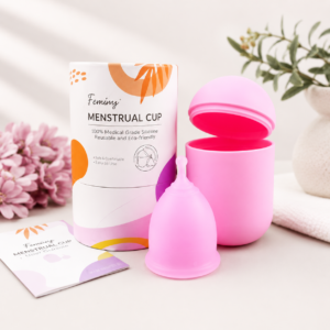 Menstrual Cup - Ultra Soft and Flexible, 100% Medical Grade Silicon - Premium Quality and Best Sensitive Menstrual Cup (10years Life)